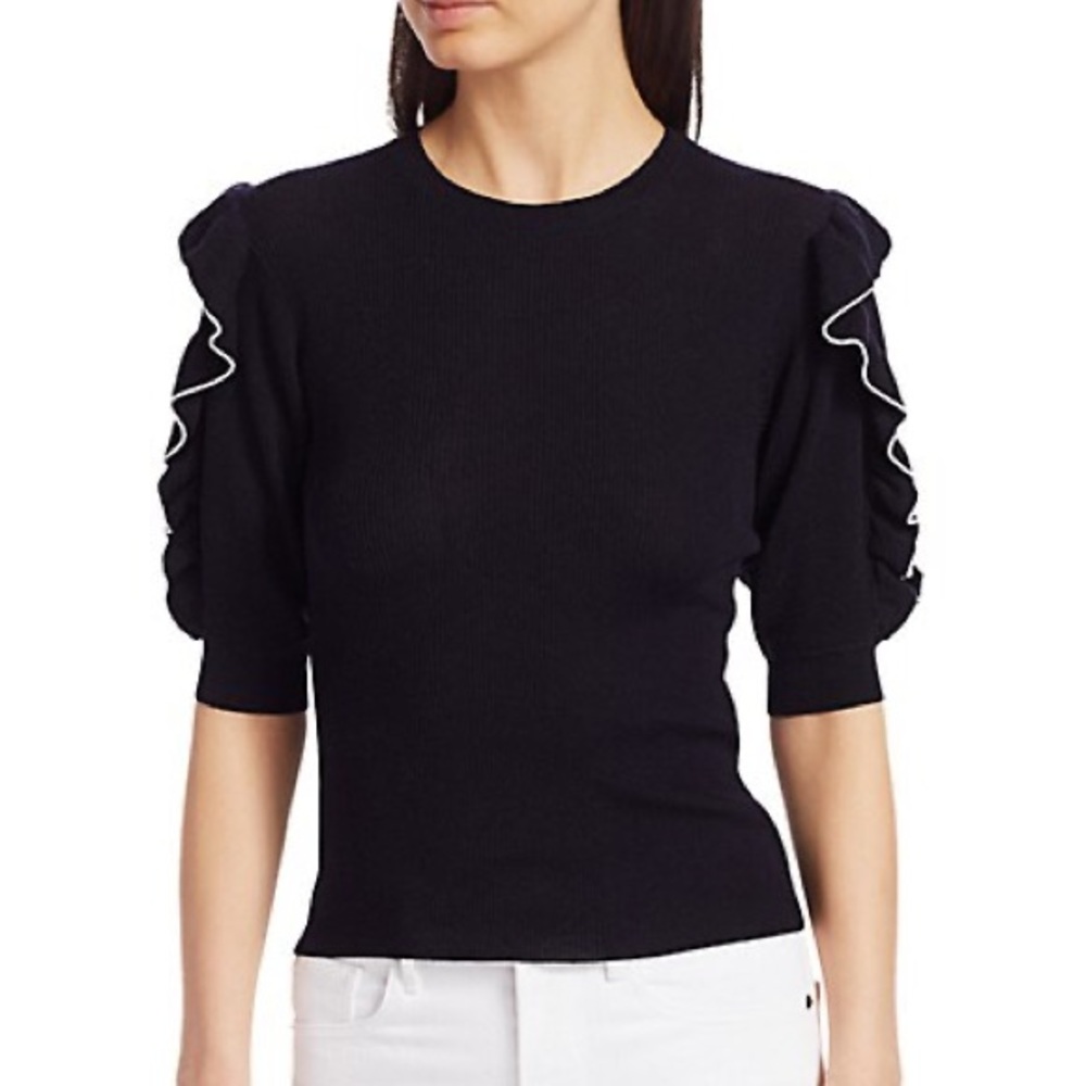 CLUB MONACO Size Medium Black WSWEATER